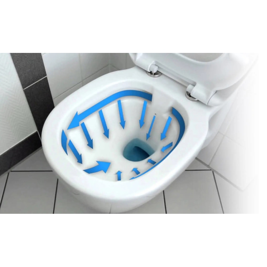 REA-C2760 - Pakabinamas WC puodas su sėdyne CARLO FLAT MINI RIMLESS keramika/blizgi balta