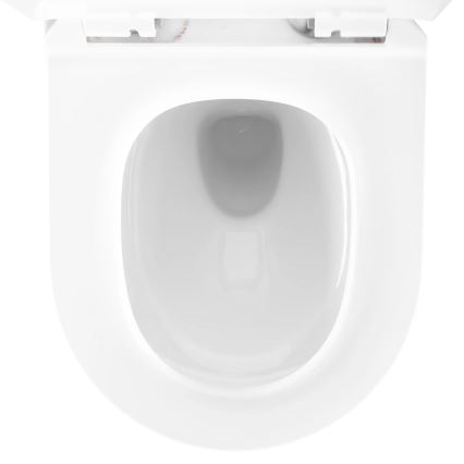 REA-C6390 - Pakabinamas WC su sėdyne CARTER TORNADO RIMLESS keramika/akmens imitacija