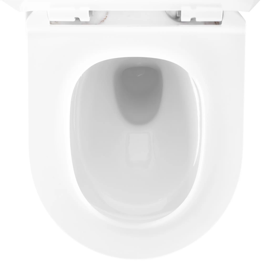 REA-C6390 - Pakabinamas WC su sėdyne CARTER TORNADO RIMLESS keramika/akmens imitacija