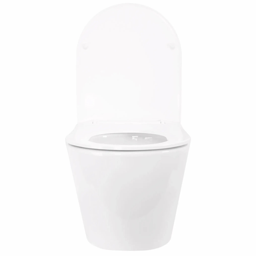 REA-C6800 - Pakabinamas unitazas su dangčiu TITO TORNADO RIMLESS keramika/balta