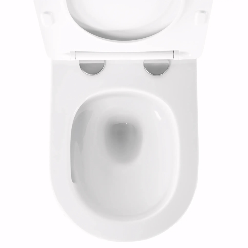REA-C6800 - Pakabinamas unitazas su dangčiu TITO TORNADO RIMLESS keramika/balta