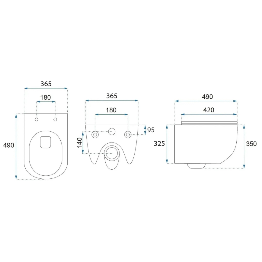 REA-C6806 - Pakabinamas WC su sėdyne CARLO MINI TORNADO RIMLESS keramika/balta/auksinė