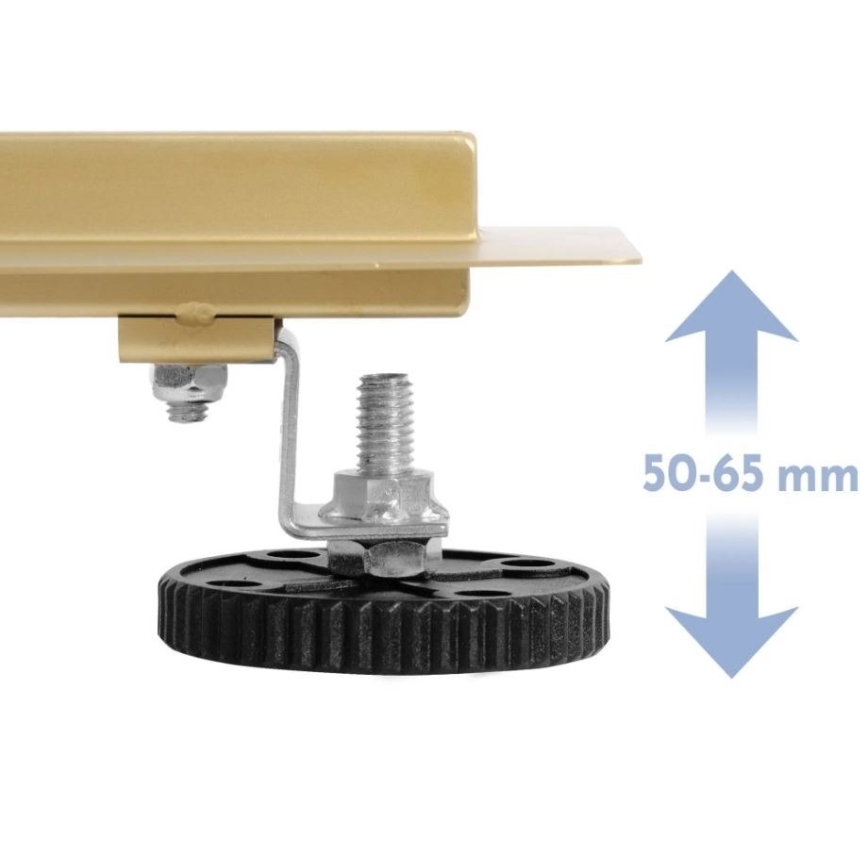 REA-G2562 - Nuotekų latakas NEOX 70 cm nerūdijančio plieno/auksinis