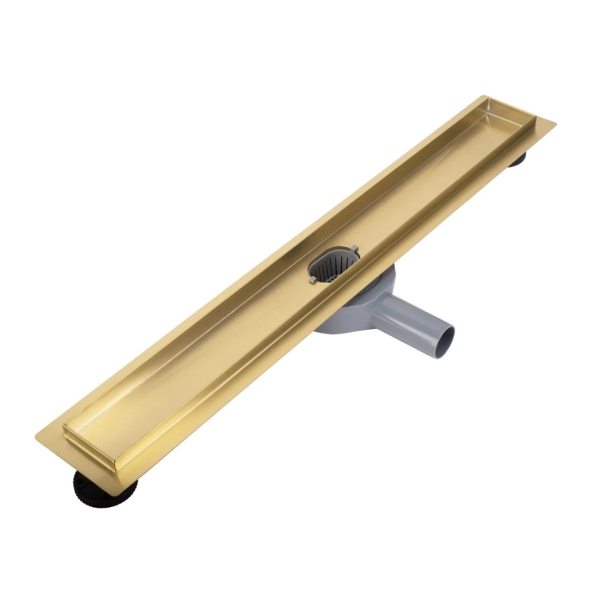 REA-G2702 - NEOX PRO 70 cm nutekamasis latakas, nerūdijančio plieno/šlifuota aukso spalva