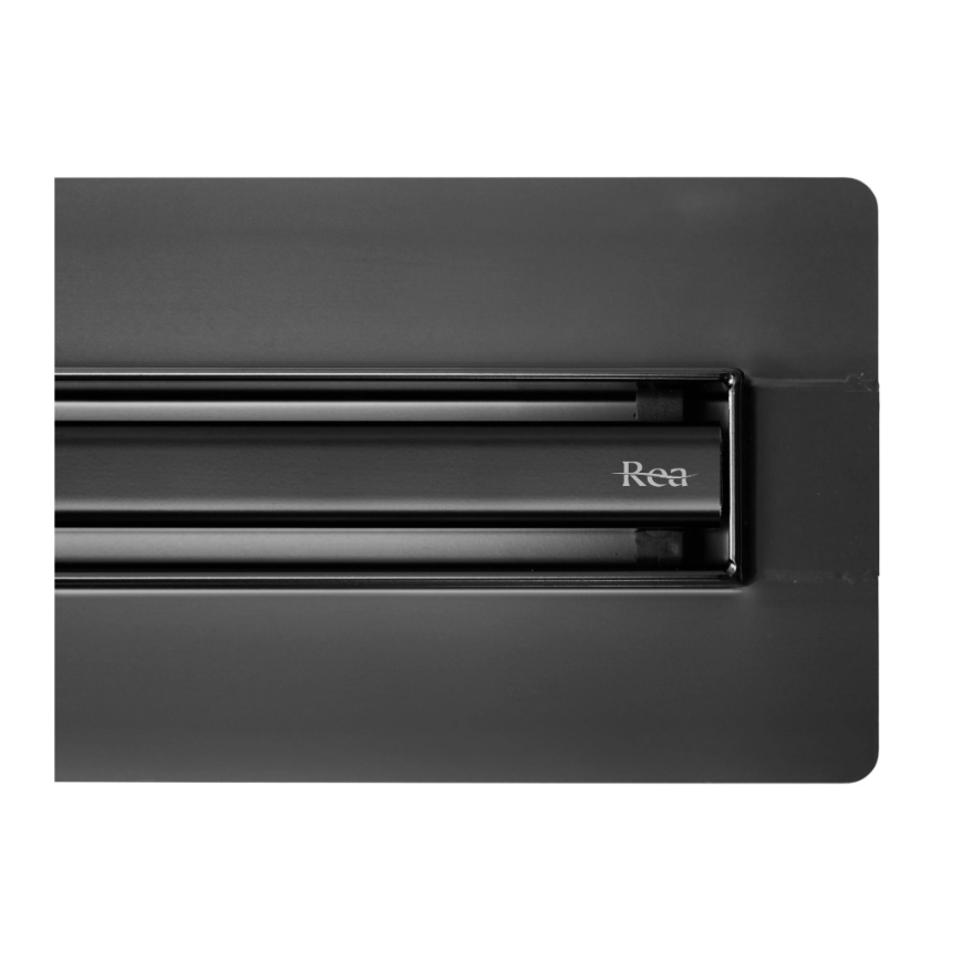 REA-G2710 - Nuotekų latakas NEOX SLIM 70 cm nerūdijančio plieno/juoda