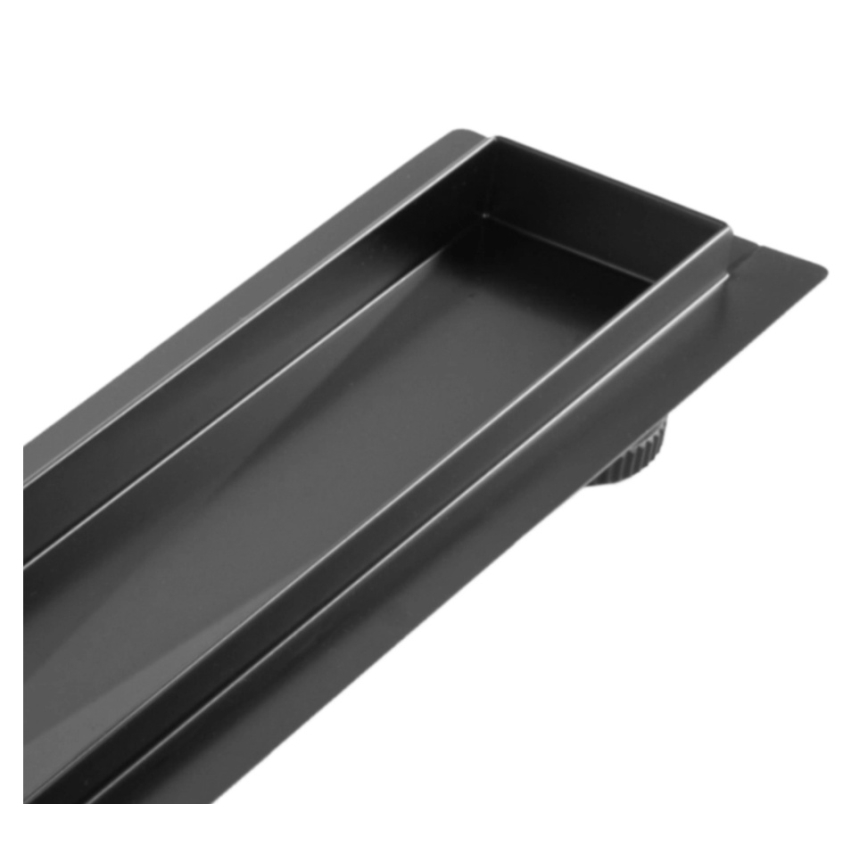 REA-G7803 - Nutekamasis latakas NEOX PRO 80 cm nerūdijančio plieno/juodas