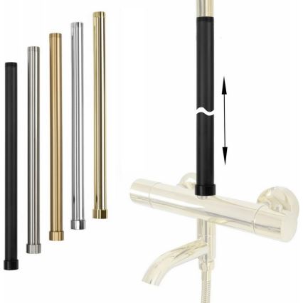 REA-K0891-Prailginimo strypas dušo/vonios komplektui 51,5 cm šlifuoto aukso