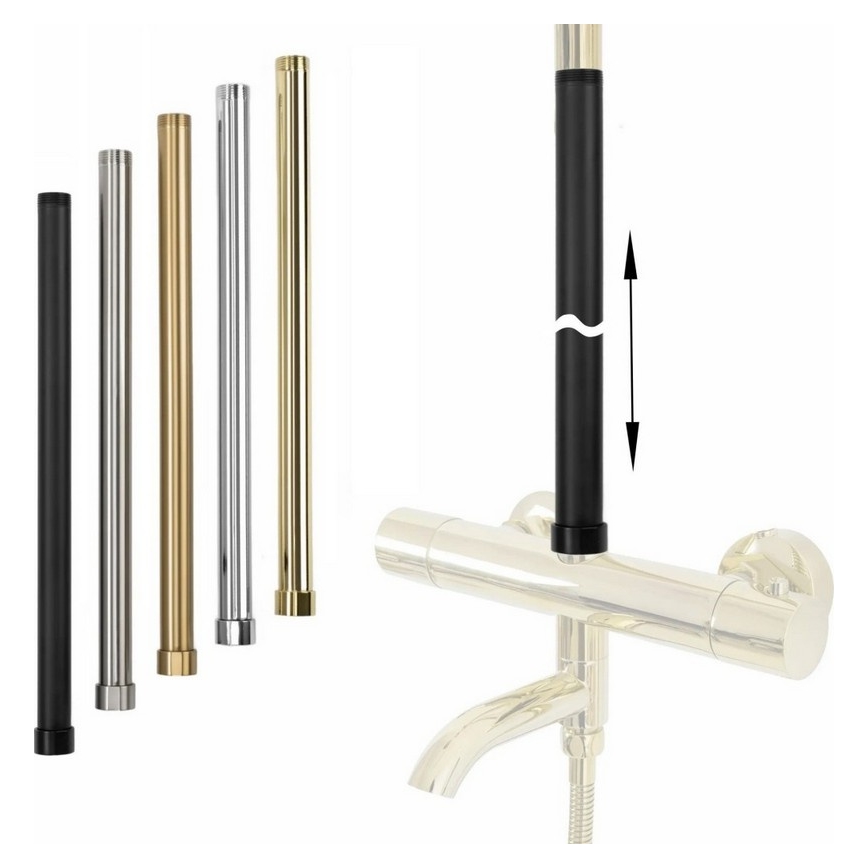 REA-K0891-Prailginimo strypas dušo/vonios komplektui 51,5 cm šlifuoto aukso