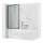 REA-K7632 - Judama vonios pertvara LAGOS 140x70 cm juoda/skaidri