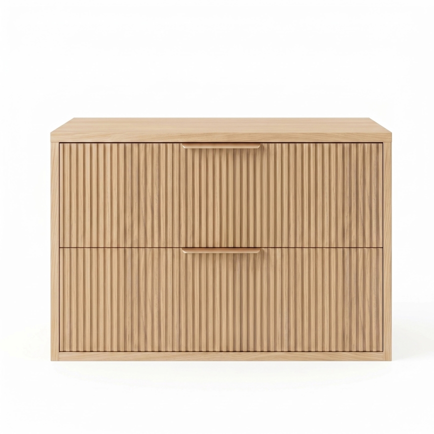 REA-M0408 - Pakabinama vonios spintelė po praustuvu MONO 60x47 cm smėlio spalvos
