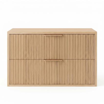 REA-M0409 - Pakabinama vonios spintelė po praustuvu MONO 80x48,5 cm smėlio spalvos