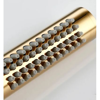 REA-P4110 - Auksinis dušo komplektas LUNGO su įleidžiamu maišytuvu