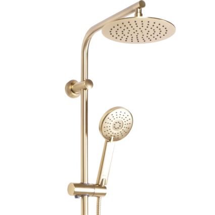 REA-P8413 - Dušo rinkinys su termostatiniu maišytuvu BLISS, šlifuoto aukso