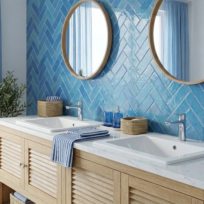 REA-U0040 - Įleidžiamas praustuvas DAFNE 46,5x76 cm keramika/blizgi balta