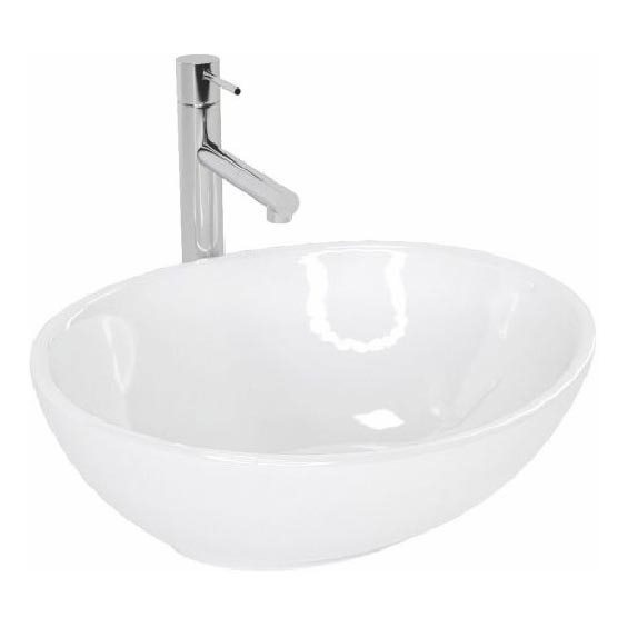 REA-U0133 - Praustuvas montuojamas ant stalviršio SOFIA 34,5x41 cm keramika/blizgi balta