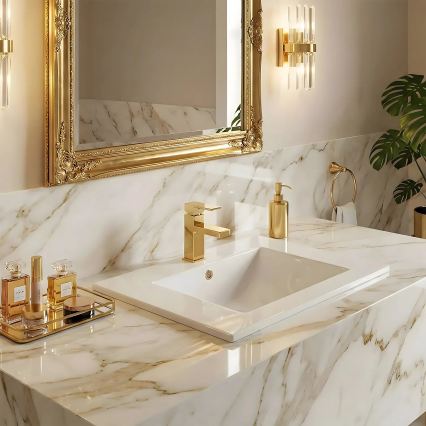 REA-U0190 - Įleidžiamas praustuvas DAFNE 46,5x72 cm keramika/blizgi balta