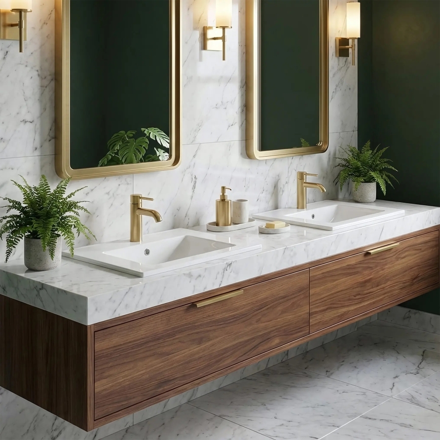 REA-U0190 - Įleidžiamas praustuvas DAFNE 46,5x72 cm keramika/blizgi balta