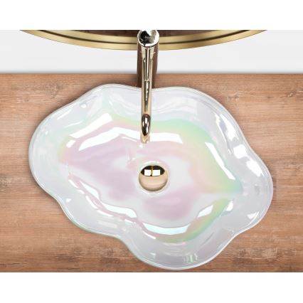 REA-U3309 - Praustuvas ant stalviršio PEARL 38x50,5 cm keramika/įvairiaspalvis