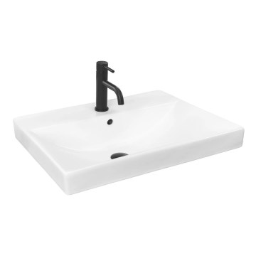 REA-U3326 - Įleidžiamas praustuvas MANDY 46x60 cm keramika/blizgi balta