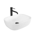 REA-U4001 - Ant stalviršio montuojamas praustuvas BELINDA 33,5 x 46,5 cm keramika/matinė balta