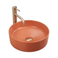 REA-U4566 - Stalviršio praustuvas SAMI, skersmuo 37 cm, keramika/matinė oranžinė