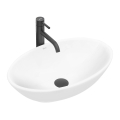 REA-U4603 - Praustuvas ant stalviršio PAMELA 33x53 cm keramika/blizgi balta