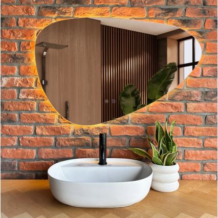 REA-U4620 - Ant stalviršio pastatomas praustuvas AURA 38,5x50,5 cm keraminis / blizgi balta