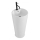 REA-U5635 - Laisvai pastatomas praustuvas BLANKA 85x40 cm keramika/blizgi balta