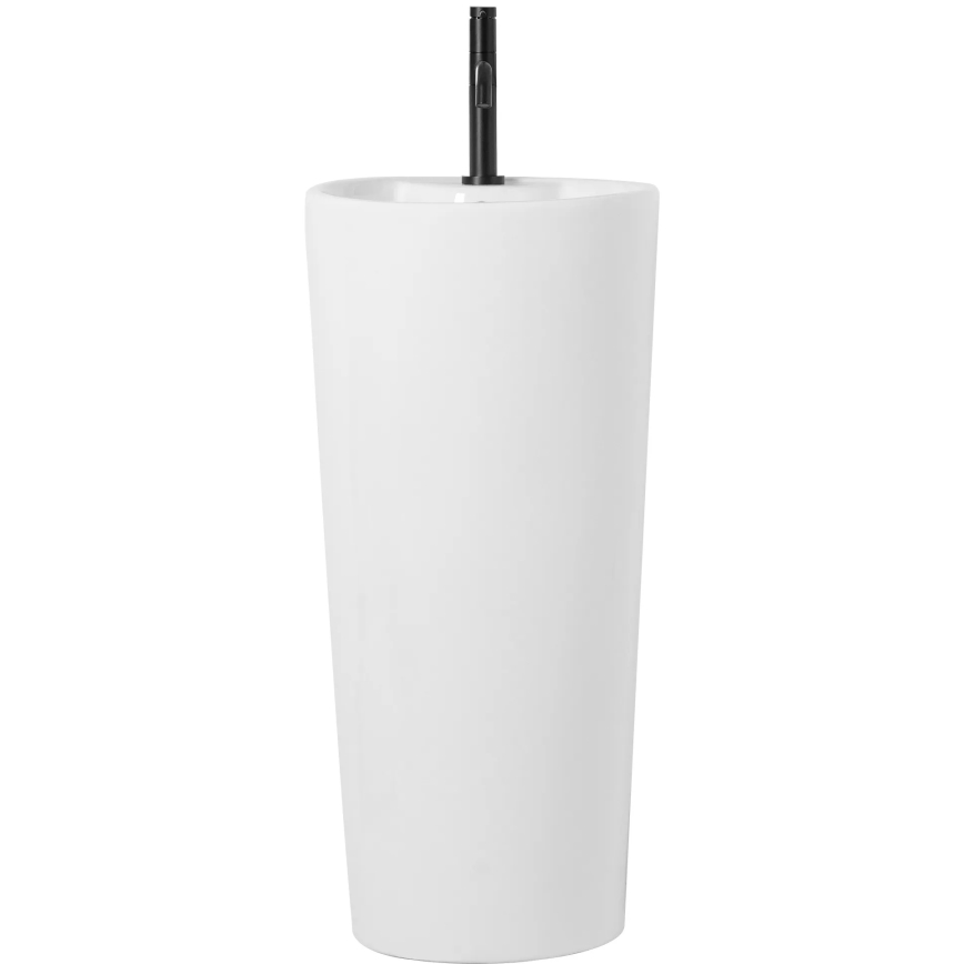 REA-U5635 - Laisvai pastatomas praustuvas BLANKA 85x40 cm keramika/blizgi balta