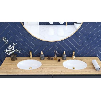 REA-U6330 - Įleidžiamas praustuvas NEL 39x47,5 cm keramika/blizgi balta