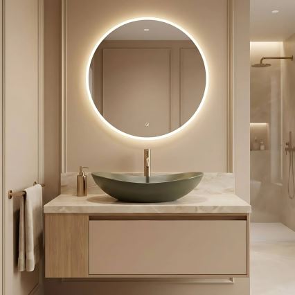 REA-U6372 - Praustuvas ant stalviršio ROYAL 35,5x61,5 cm keramika/alyvuogių spalvos