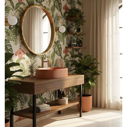 REA-U6377 - Praustuvas ant stalviršio VANDA 31x49 cm keramika/oranžinė