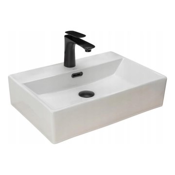 REA-U8701 - Antstalinis praustuvas BONITA 36x51 cm keramika/blizgi balta