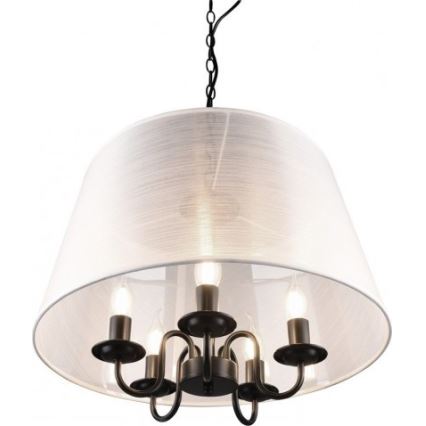 Reality - LED liustra su grandine CIMA 5xE14/40W/230V pilka