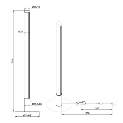 Reality - LED Reguliuojama stalinė lempa SMARAGD LED/6W/230V 3000-6000K Wi-Fi