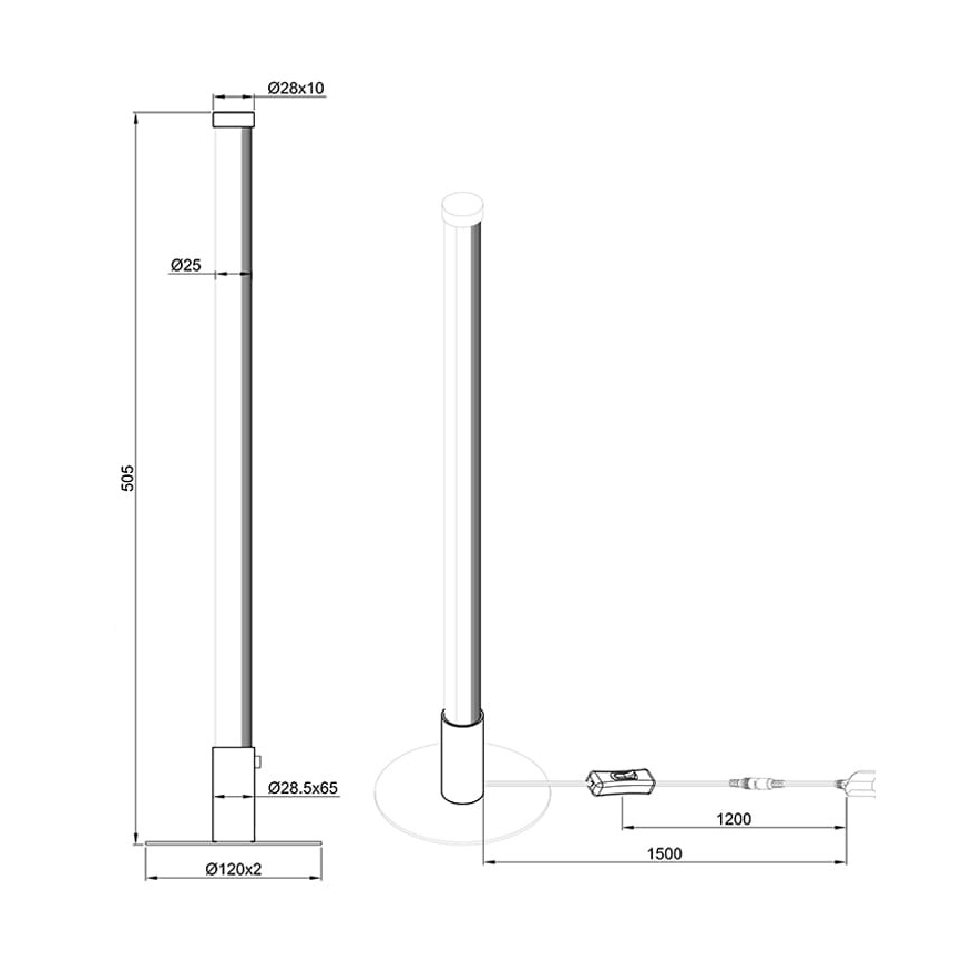 Reality - LED Reguliuojama stalinė lempa SMARAGD LED/6W/230V 3000-6000K Wi-Fi