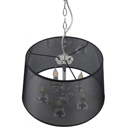 Reality - LED Sietynas, kabinamas ant grandinės CIMA 5xE14/40W/230V juoda