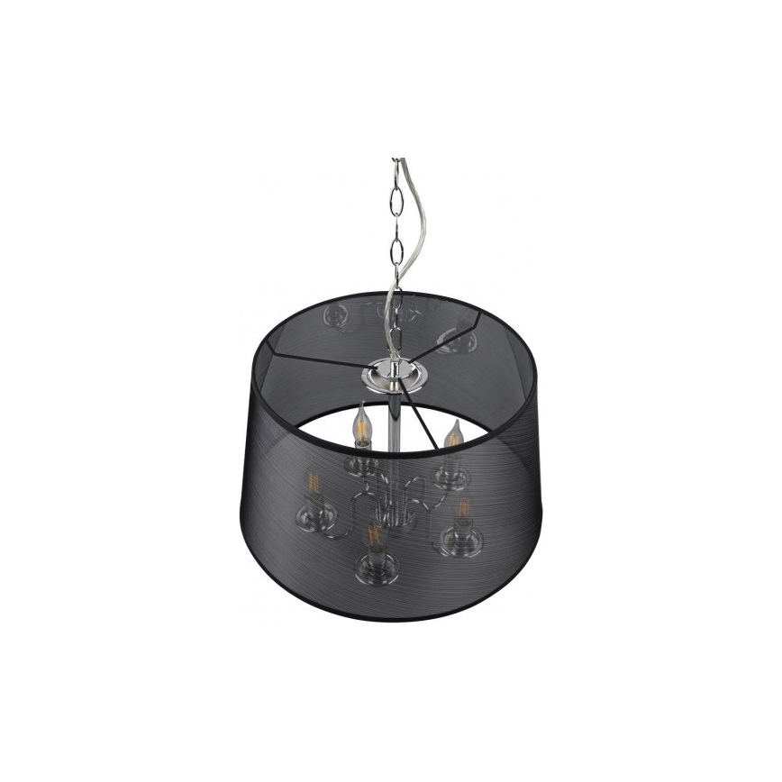 Reality - LED Sietynas, kabinamas ant grandinės CIMA 5xE14/40W/230V juoda