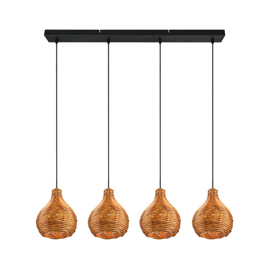 Reality - Liustra ant troselio SPROUT 3xE14/40W/230V ruda/rotangas