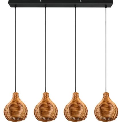 Reality - Liustra ant troselio SPROUT 3xE14/40W/230V ruda/rotangas