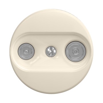 Reblig - Retro antenos lizdas TV+R (tęstinis) be rėmelio, smėlio spalvos