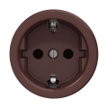 Reblig - retro buitinė SCHUKO rozetė be rėmelio 230V/16A ruda