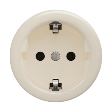 Reblig - Retro namų rozetė be rėmo SCHUKO 230V/16A smėlio spalvos