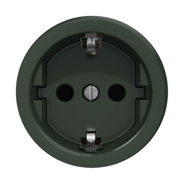 Reblig - Retro namų SCHUKO lizdas be rėmelio 230V/16A žalias