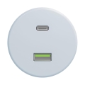 Reblig - Retro USB lizdas A+C be rėmelio, mėlynas