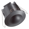 Recessed motion jutiklis PIR 360° 500W/230V juoda