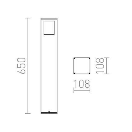 RED - Design Rendl - R10433 - Lauko lempa PONDER 1xE27/18W/230V IP44 juoda