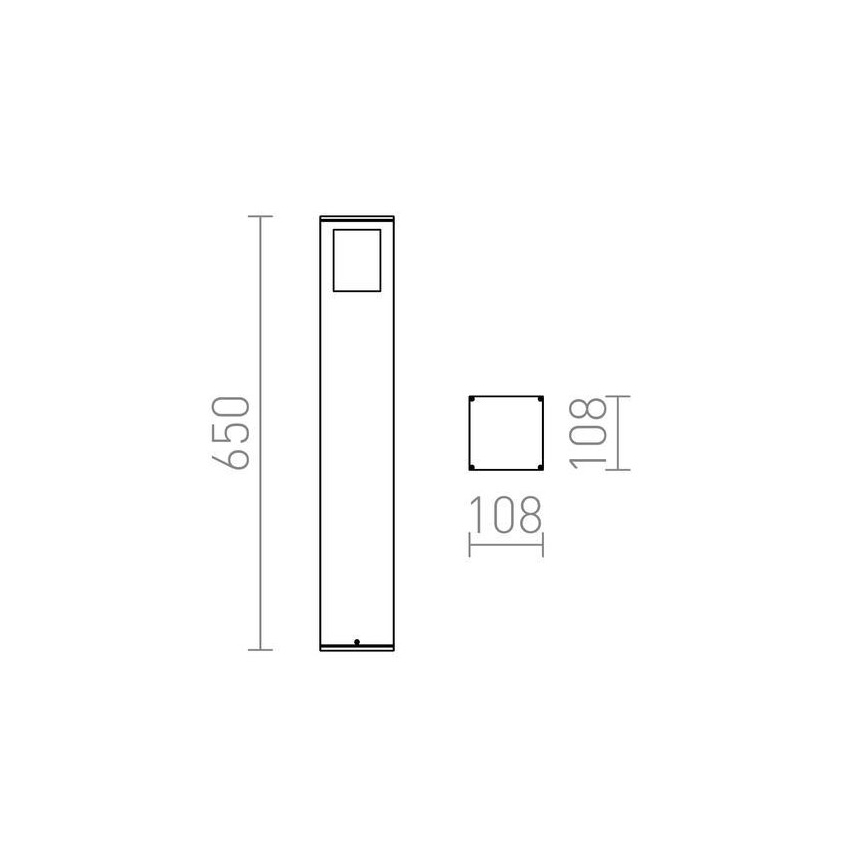 RED - Design Rendl - R10433 - Lauko lempa PONDER 1xE27/18W/230V IP44 juoda