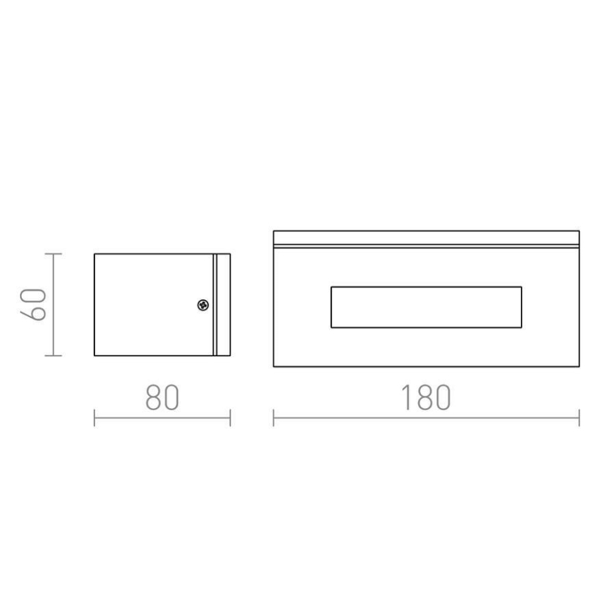 RED - Design Rendl-R10439 - Lauko sieninis šviestuvas WOOP 1xR7s/48W/230V IP54