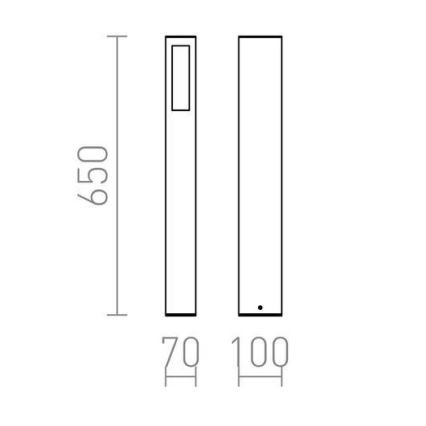 RED - Design Rendl - R10441 - Lauko lempa TREEZA 1xE27/26W/230V IP54